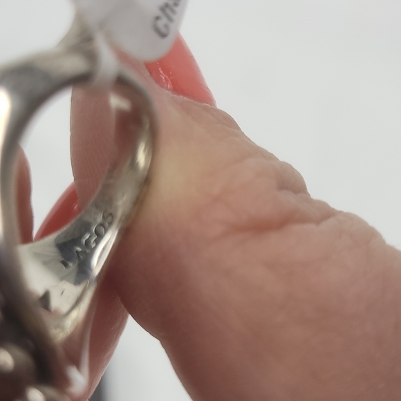 NWOT LAGOS HEAVY BAND Caviar faceted charoite doublet Maya purple silver RING 7 - Picture 10 of 13